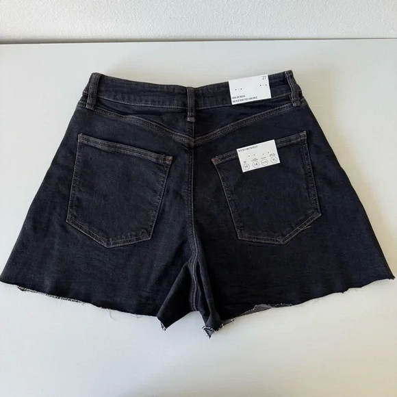 NWT! WEWOREWHAT Black Denim Shorts, Size 27